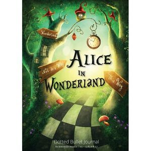 Alice in Wonderland Dotted Bullet Journal: Medium A5 - 5.83X8.27 -- Blank Classi
